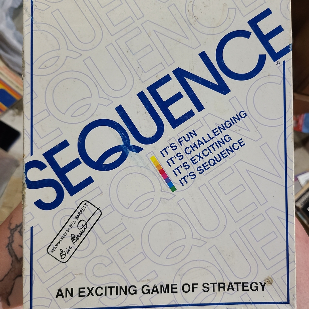 Jax Sequence Board Game - Blue and White